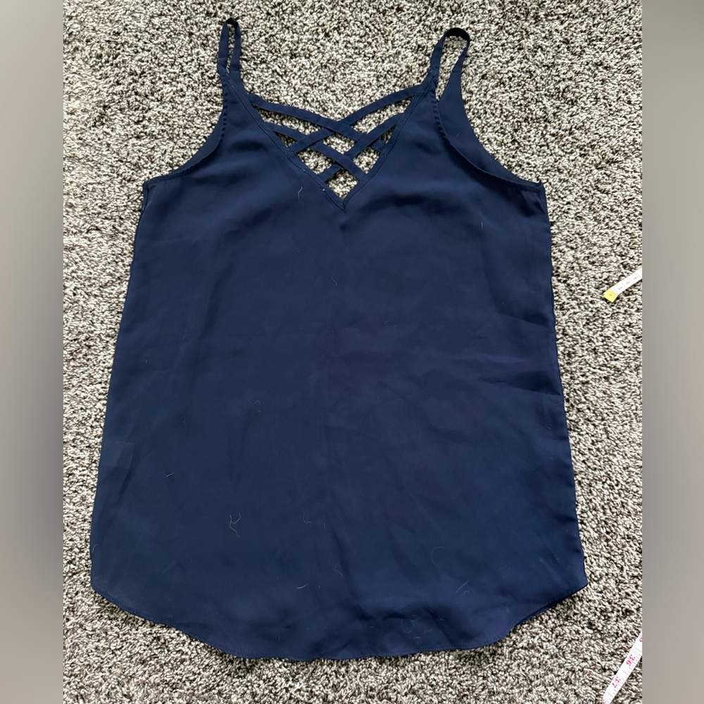 Kismet dressy tank - navy blue - size xs - Picture 4 of 5
